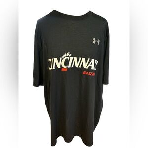 Cincinnati Bearcats Baseball Under Armour Black Classic Logo Performance Tee
